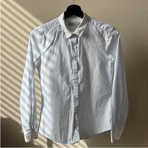 Women’s Button Down Striped Suit Shirt